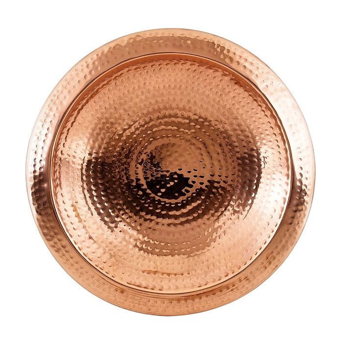 Achla Designs Hammered Copper Bowl w/Rim, Non-threaded