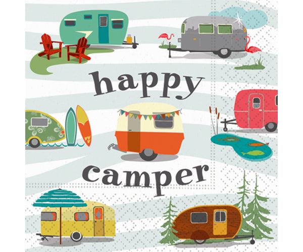 Happy Camper Cocktail Napkin