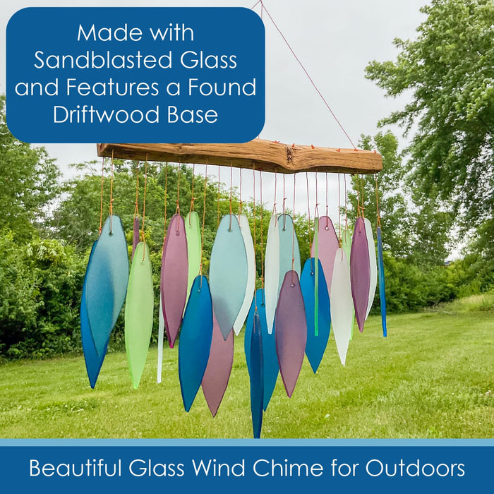 Gift Essentials Blue Handworks Line - Mountain Ridge Glass Chime