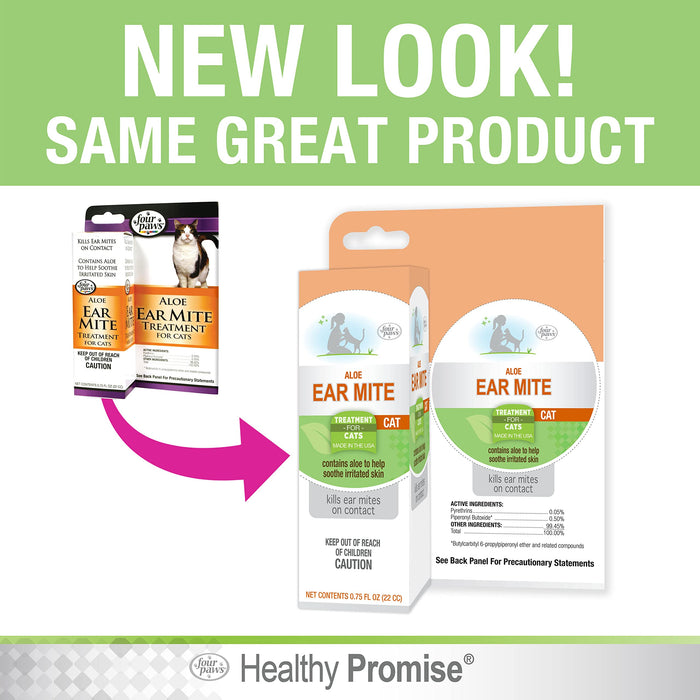 FOUR PAWS ALOE EAR MITE TREATMENT FOR CATS