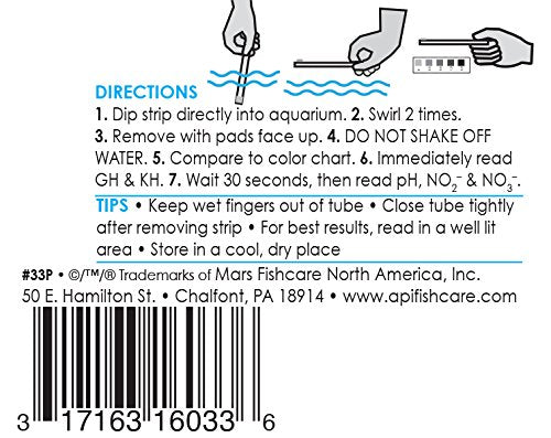 API 5 IN 1 AQUARIUM TEST STRIPS