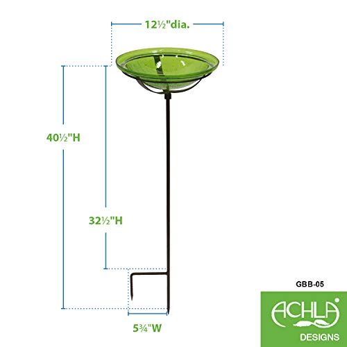 Achla Designs 12" Fern Green Bowl, Cradle & Stake