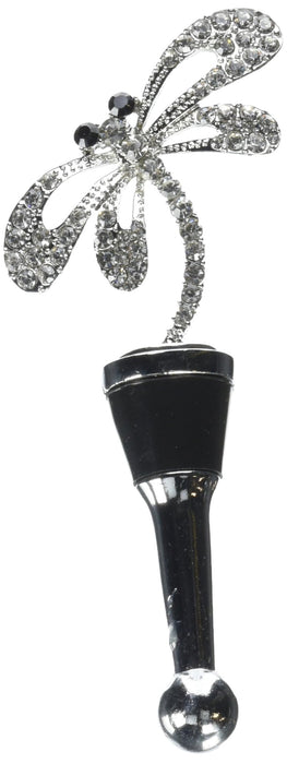 LS Arts Bottle Stopper - Dragonfly with Stones