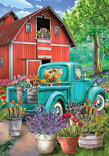 Farm In Spring Garden Flag
