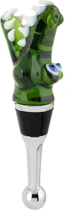 LS Arts Glass Bottle Stopper Alligator