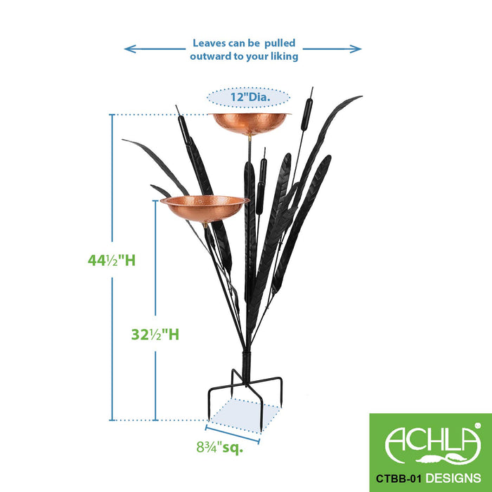 Achla Designs Double Cattail Birdbath