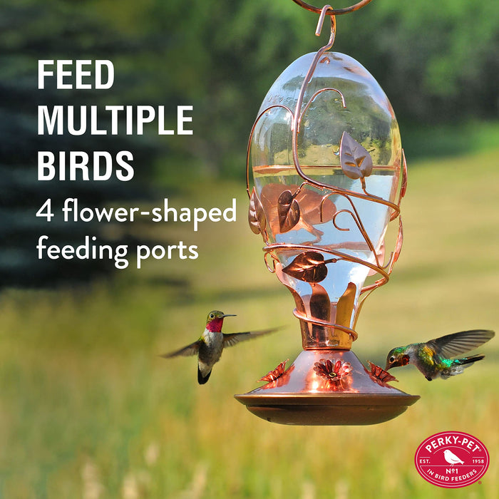 Perky-Pet Looking Glass Hummingbird Feeder - 8110H-1 - Humming bird Feeder for Outdoors - 32 oz Nectar Capacity