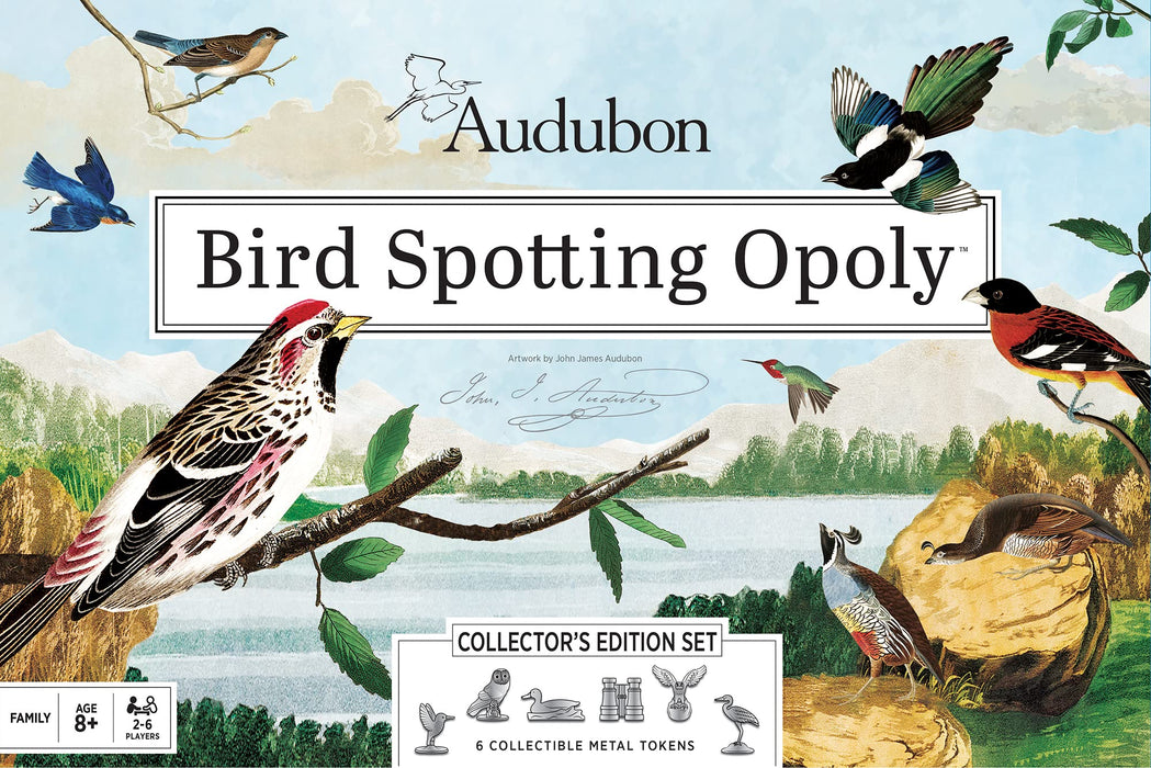 MasterPieces Puzzles Audubon Bird Spotting Opoly Board Game