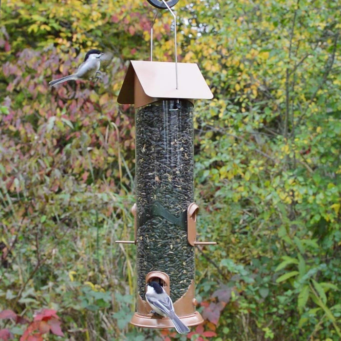 WIDE DELUXE EASY CLEAN METAL FEEDER