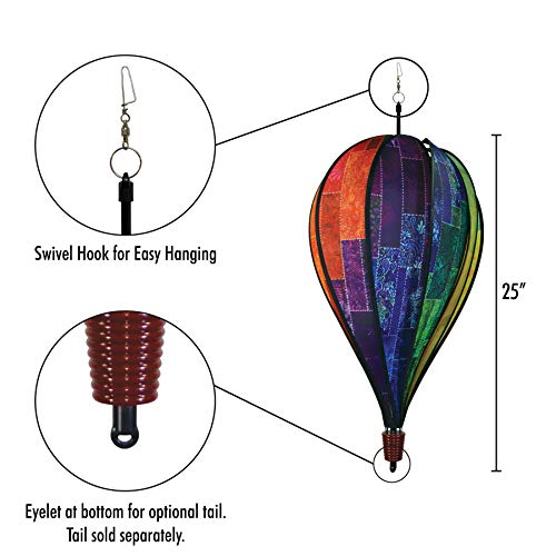 In the Breeze 10 Panel Hot Air Balloon Garden Spinner