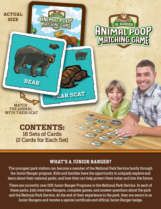 MasterPieces Puzzles Jr Ranger Animal Poop Matching Game