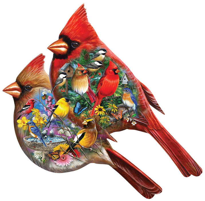 MasterPieces Puzzles Cardinals Shaped Puzzle 1000pc