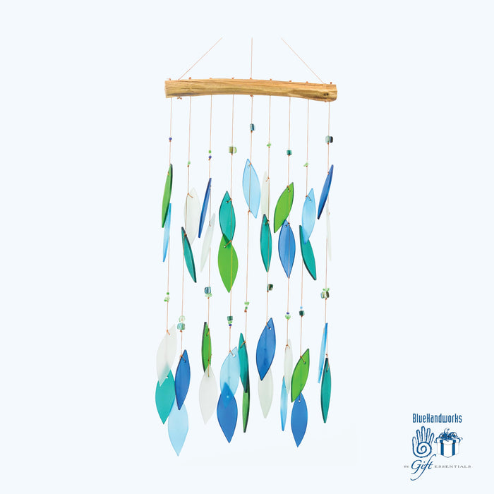 Gift Essentials Blue Handworks Line - Ocean Blues Beaded Glass Chime