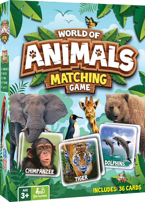 MasterPieces Puzzles World of Animals Matching Game