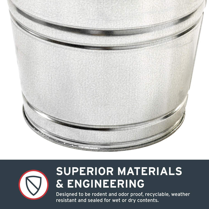 GALVANIZED STEEL UTILITY PAIL