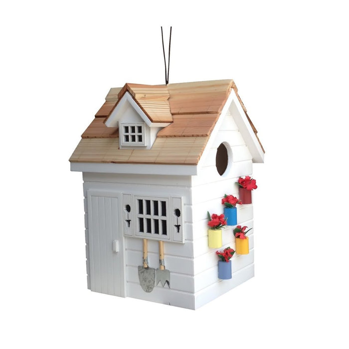 Potting Shed Birdhouse - White