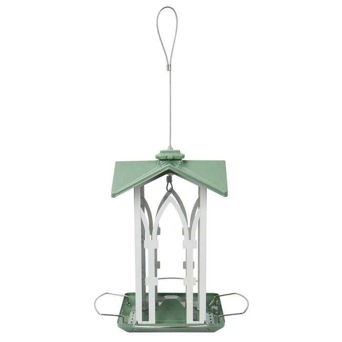 COUNTRY COTTAGE METAL GAZEBO BIRD FEEDER