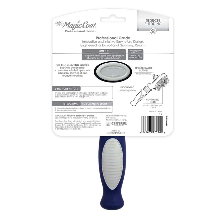 MAGIC COAT PROF SELF-CLEANING SLICKER BRUSH