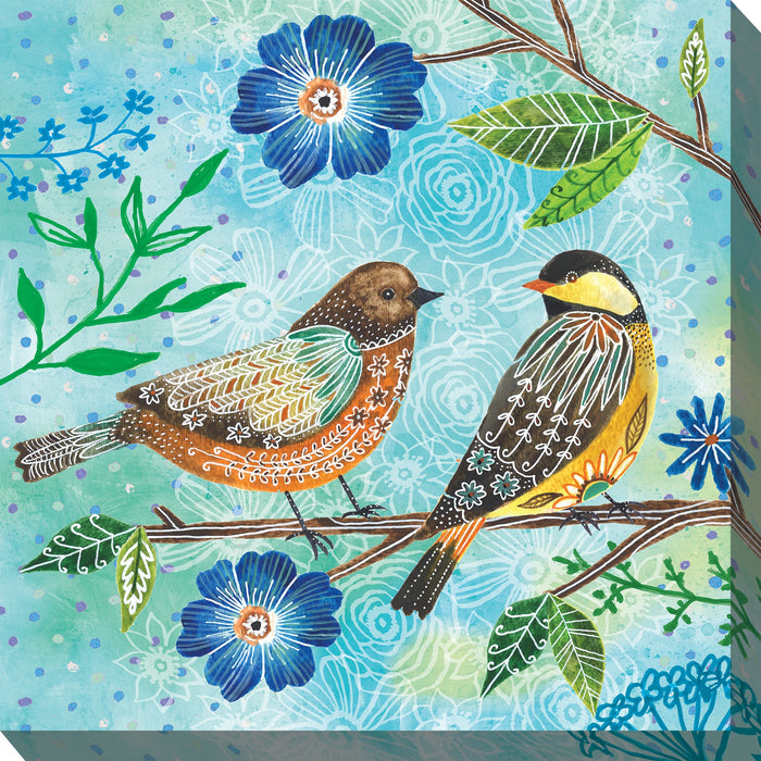 FLORAL FLIGHT by West of the Wind | Waterproof Outdoor Wall Art