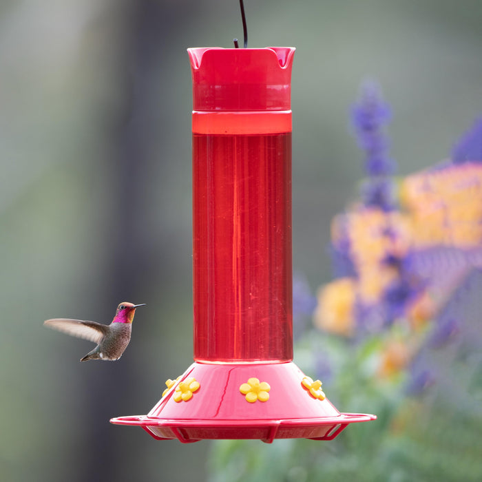 Perky-Pet 409 Hummer’s Favorite Red Plastic Hummingbird Feeder – 30 oz