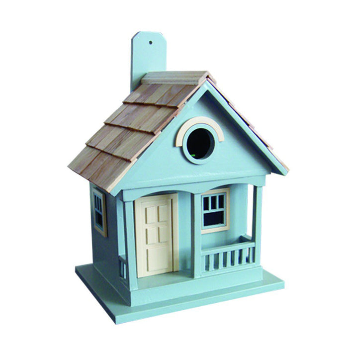 Pacific Grove Birdhouse - Lt. Blue With Yellow