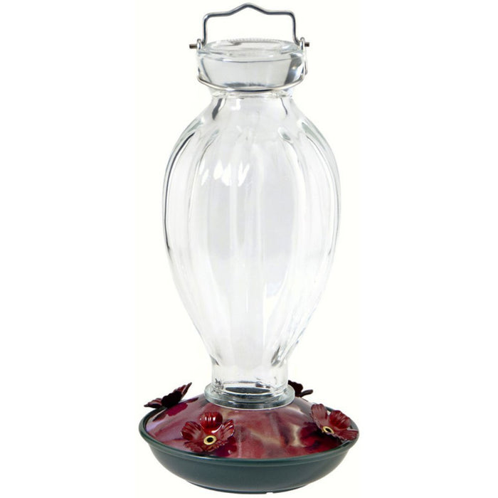 AUDUBON FLUTED GLASS HUMMINGBIRD FEEDER