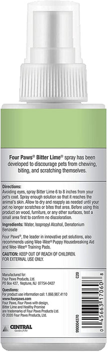 FOUR PAWS BITTER LIME TASTE DETERRENT SPRAY