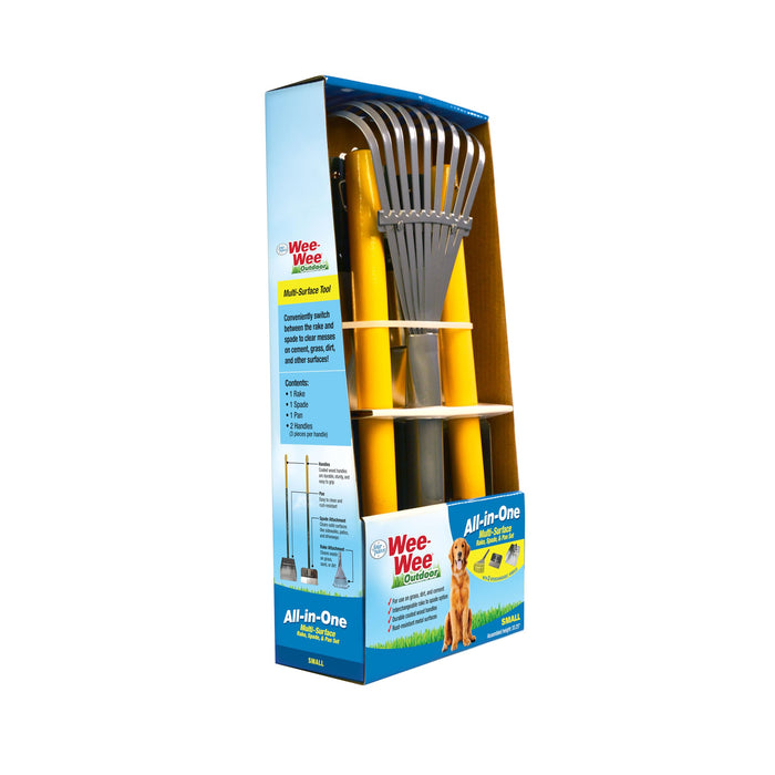 WEE-WEE ALL-IN-ONE RAKE SPADE AND PAN SET