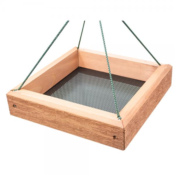 Platform Bird Feeders: 12 x 12 Hanging Tray Feeder