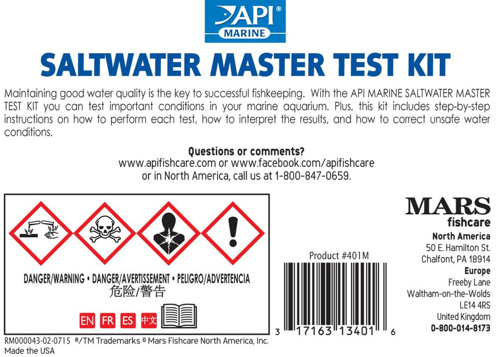 API SALTWATER MASTER TEST KIT