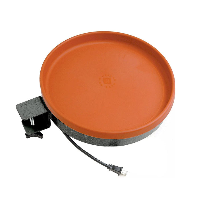Farm Innovators BD-75 All Seasons 3 in 1 Outdoor 14 Inch Heated Birdbath with 3 Mounting Options, 75 Watts, Terracotta