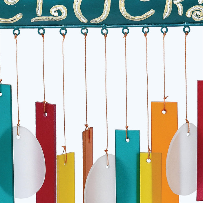 Gift Essentials Blue Handworks Line - Chicken Cluck Glass Chime