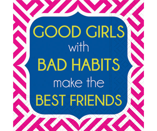 Bad Habits Cocktail Napkins