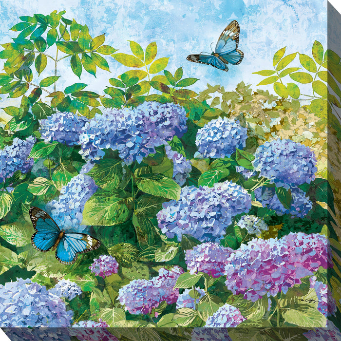 BUTTERFLY BLUES by West of the Wind | Waterproof Outdoor Wall Art