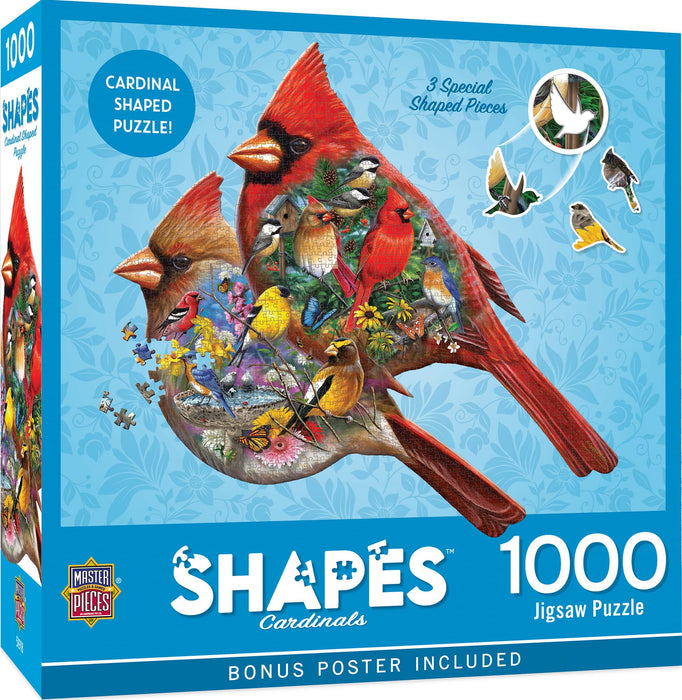 MasterPieces Puzzles Cardinals Shaped Puzzle 1000pc