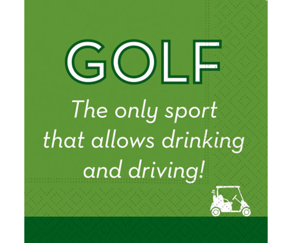 Golf Drink & Drive Cocktail Napkins