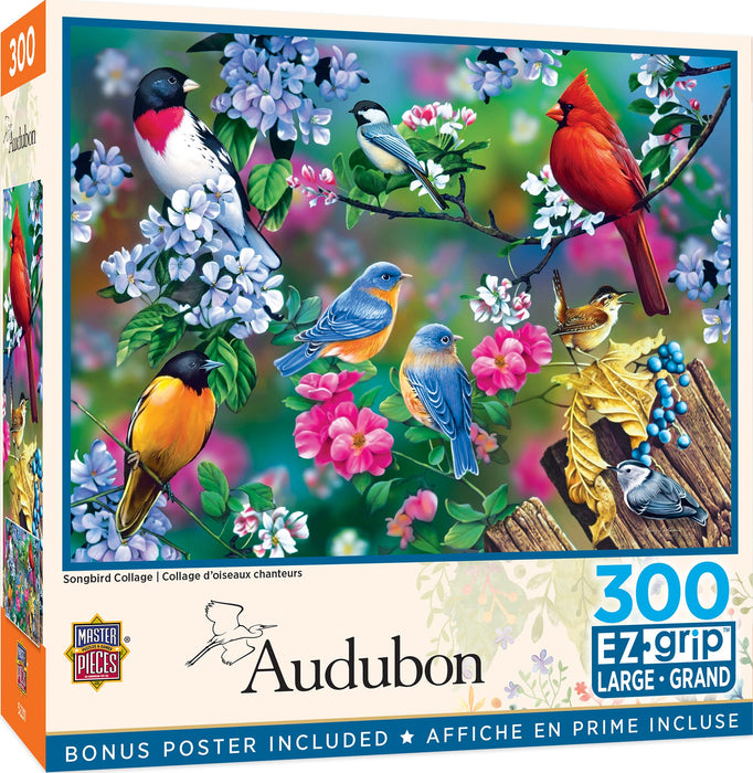 MasterPieces Puzzles Songbird Collage Puzzle 300pc