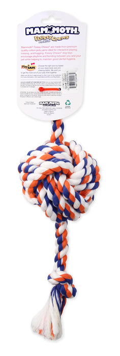 FLOSSY CHEWS MONKEY FIST BALL W/ROPE ENDS