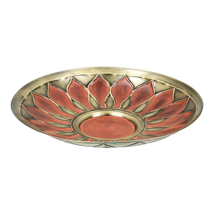 Achla Designs Red African Daisy Birdbath- Stake