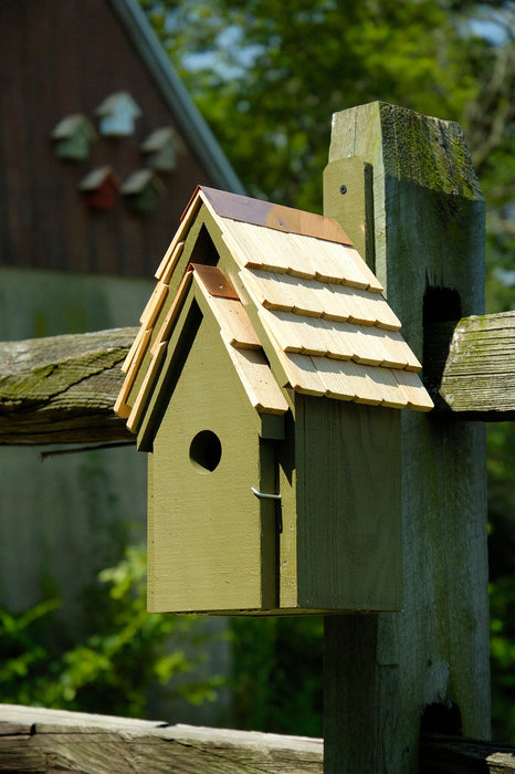 Heartwood Bluebird Manor Bird House - Pinion Green
