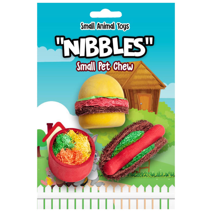 NIBBLES WOOD LOOFAH SUMMER COOKOUT CHEW TOY