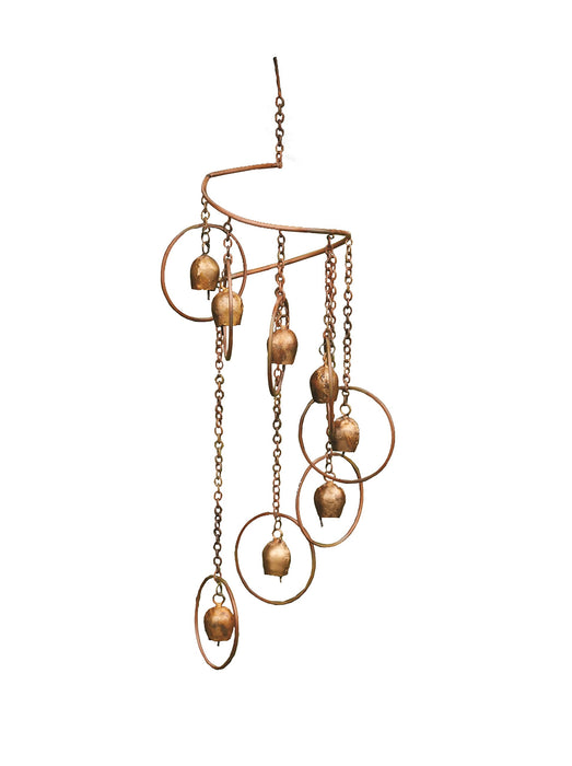 Circle with Bells Spiral Mobile