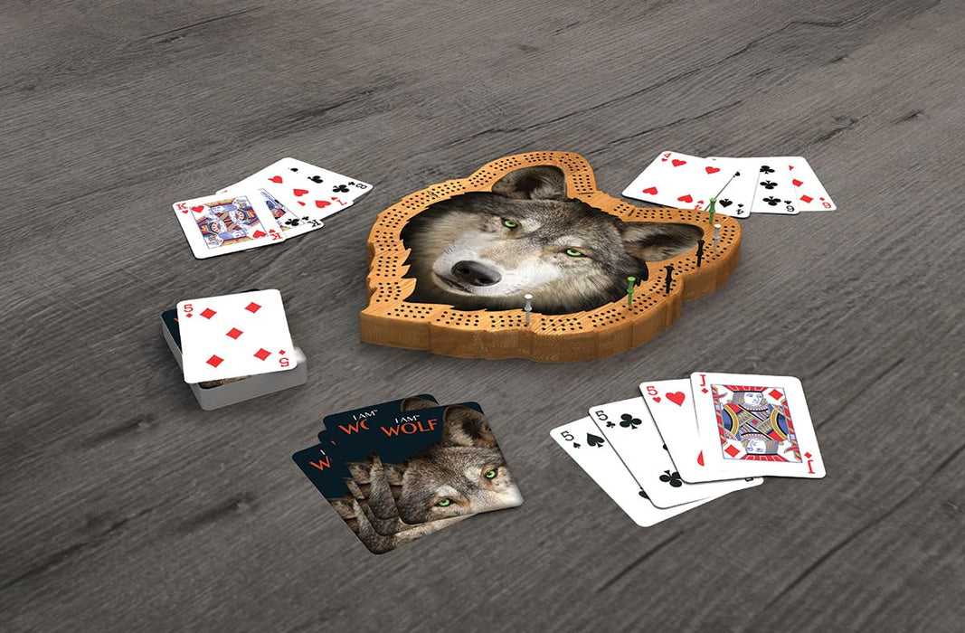 I am Wolf Cribbage Set