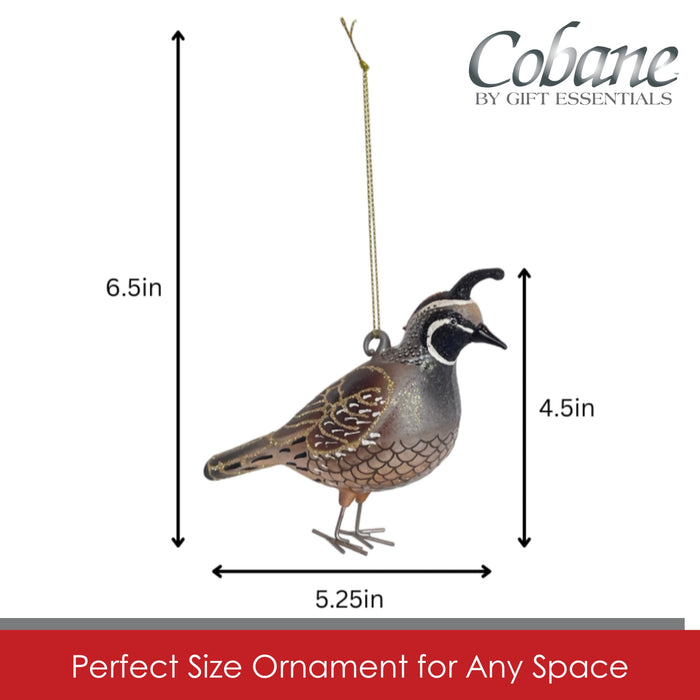 Cobane Studio  California Quail Ornament