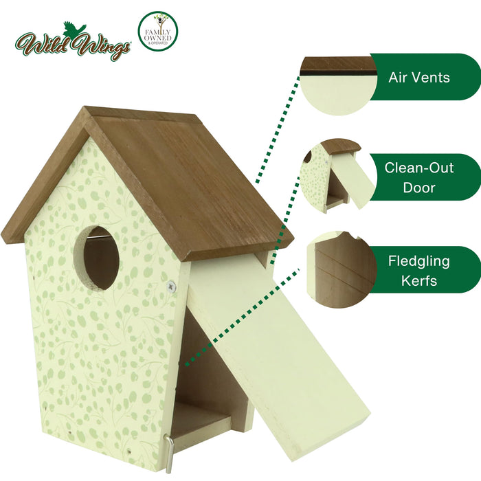 DECORATIVE BLUEBIRD HOUSE - SPRING IVY