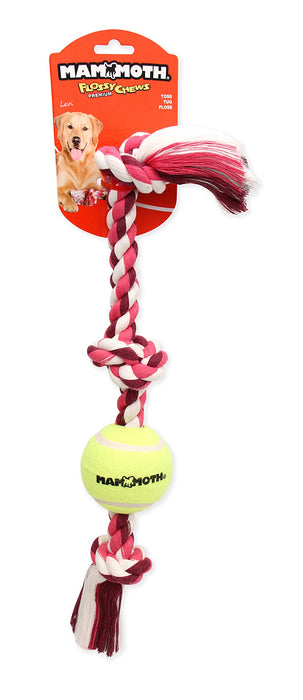 MAMMOTH KNOT TUG W/TENNIS BALL