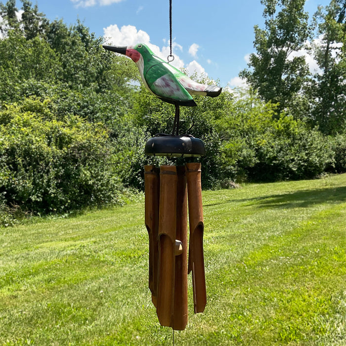 Bobbo from Songbird Essentials Hummingbird Bamboo Wind Chime