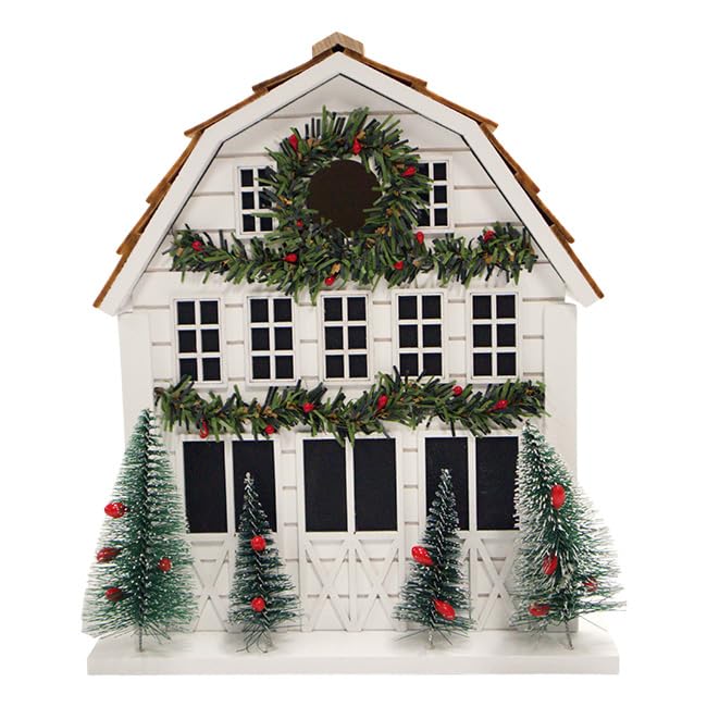 Holly Cottage Birdhouse - White