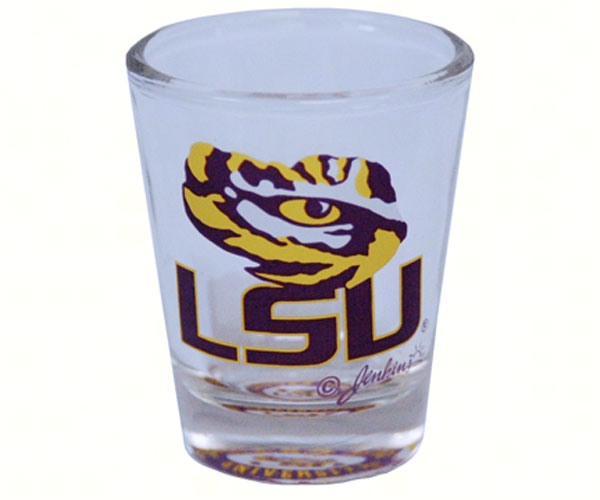Game Day Outfitters NCAA LSU Tigers Bullseye Bottom Shotglass, One Size, Multicolor