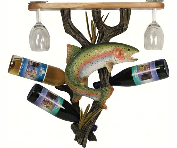Trout Wine Shelf Holder